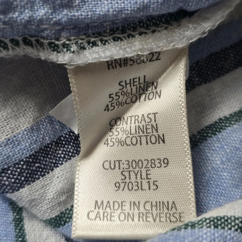 Max Studio Linen Blend Button Front Skirt Size Large